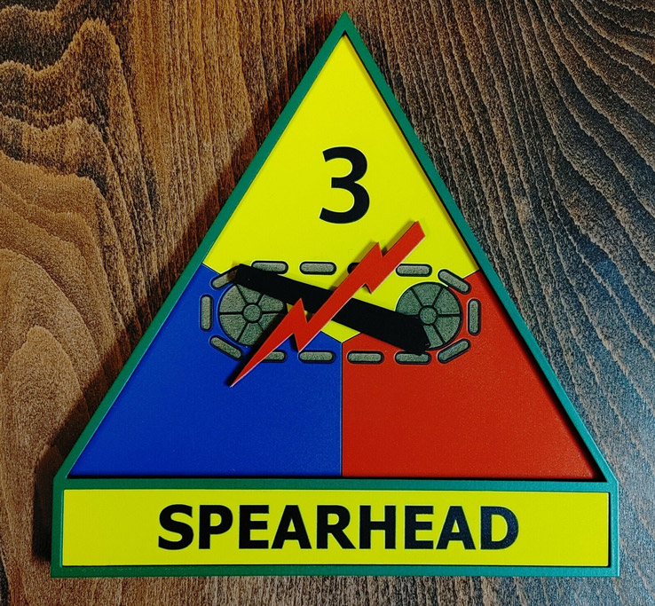 3rd Armored Division patch wall plaque.