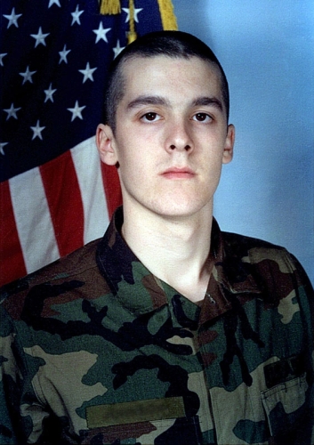 Chris' basic training picture.