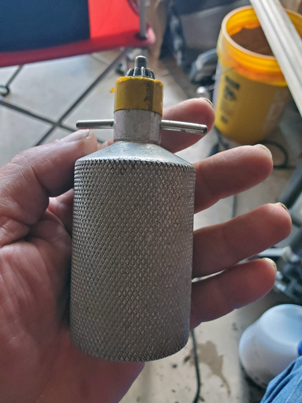 Large chuck key handle I made around 1992.