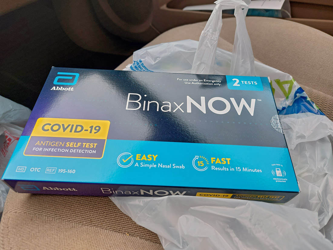 Covid-19 test package.