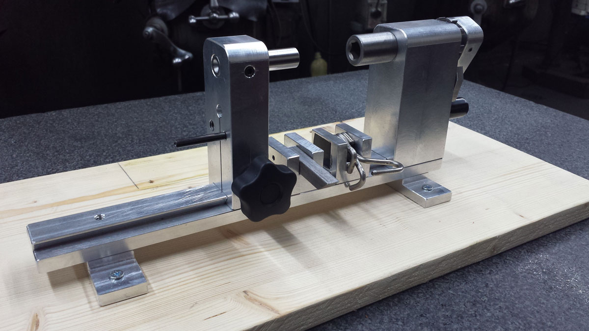 Homemade Ollie Baker mainspring winder.