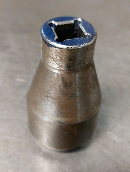The pneumatic end of the adapter.